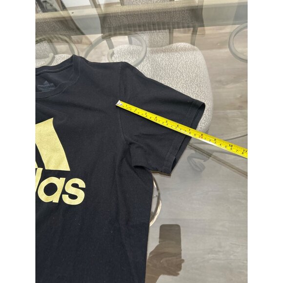Adidas Black & Gold Amplifier Tee Size L - Picture 4 of 6